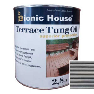 Масло для терасс ТУНГОВОЕ Bionic-House 2,8л Серый
