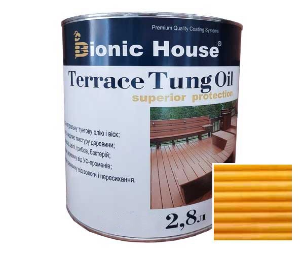 Масло для терасс ТУНГОВОЕ Bionic-House 2,8л Сосна