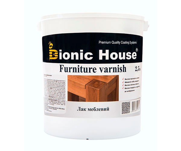 Лак мебельный Joncryl Bionic-House 2,5л Бесцветный Матовый