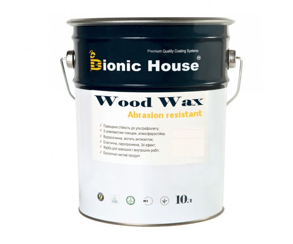 Краска для дерева WOOD WAX Bionic-House 10л Белый А101