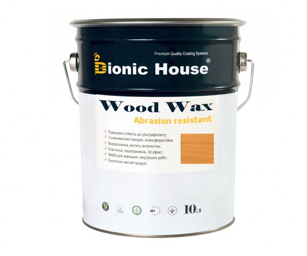 Краска для дерева WOOD WAX Bionic-House 10л Дуб А105