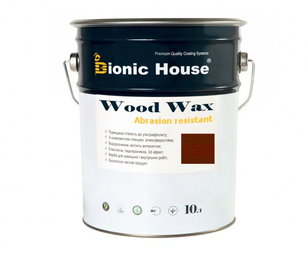 Краска для дерева WOOD WAX Bionic-House 10л Шоколад А109