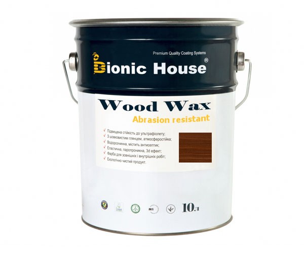 Краска для дерева WOOD WAX Bionic-House 10л Орех А110
