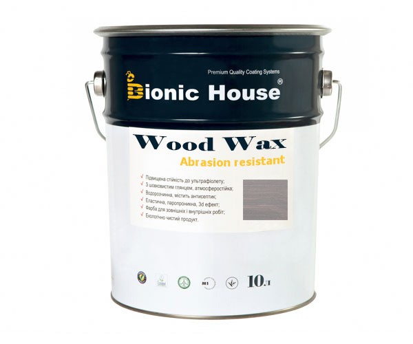 Краска для дерева WOOD WAX Bionic-House 10л Пепел А117