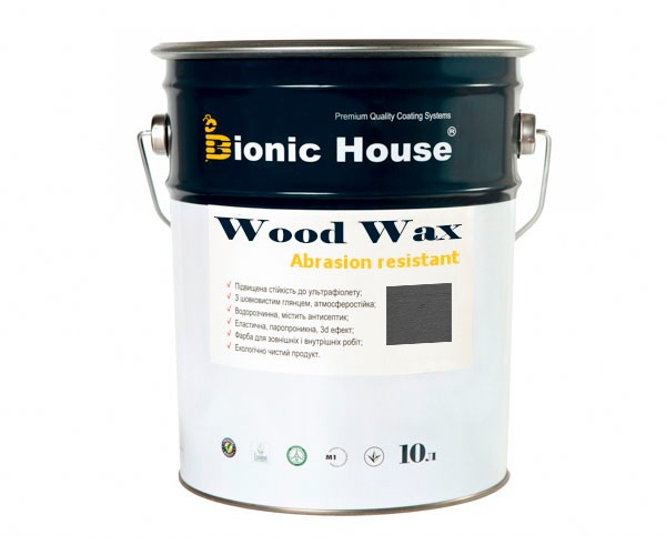 Краска для дерева WOOD WAX Bionic-House 10л Артгрей