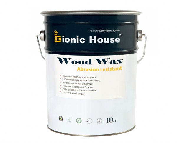 Краска для дерева WOOD WAX Bionic-House 10л Бесцветный