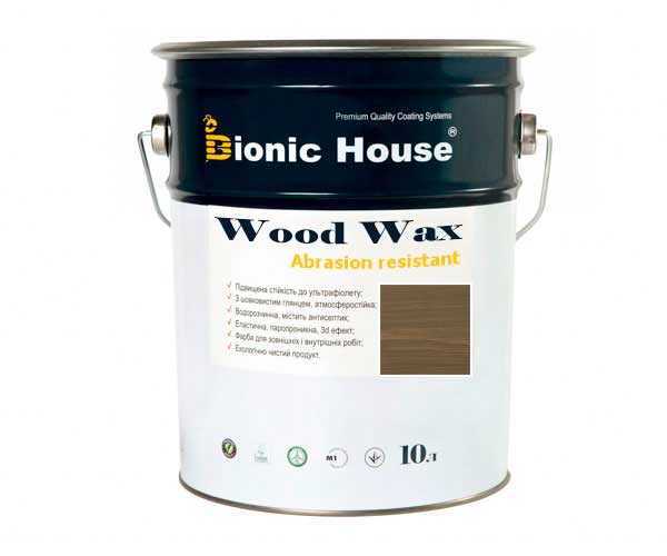Краска для дерева WOOD WAX Bionic-House 10л Хаки