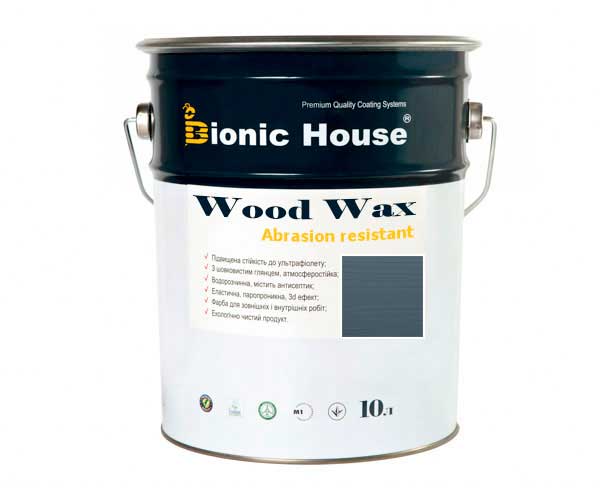 Краска для дерева WOOD WAX Bionic-House 10л Крайола