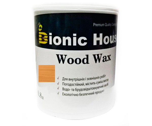 Краска для дерева WOOD WAX Bionic-House 0,8л Дуб А105