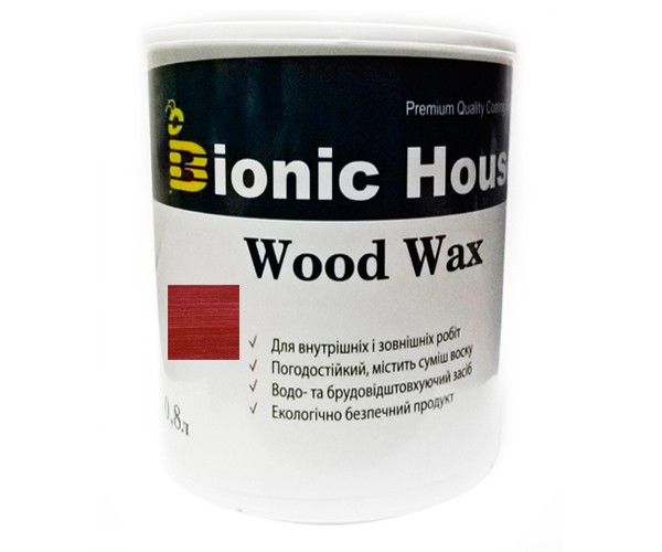 Фарба для дерева WOOD WAX Bionic-House 0,8л Вишня А108