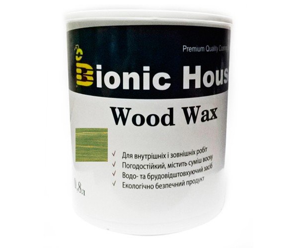 Краска для дерева WOOD WAX Bionic-House 0,8л Изумруд А114