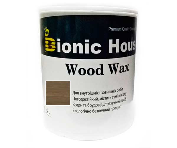 Краска для дерева WOOD WAX Bionic-House 0,8л Хаки