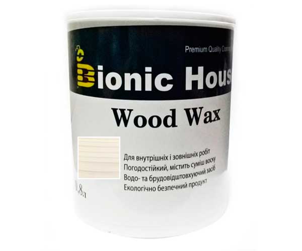 Краска для дерева WOOD WAX Bionic-House 0,8л Жасмин