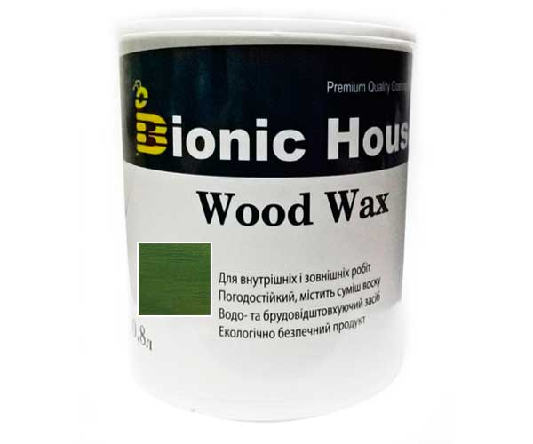 Краска для дерева WOOD WAX Bionic-House 0,8л Кипарис