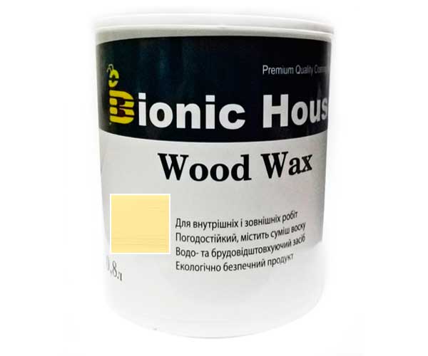 Краска для дерева WOOD WAX Bionic-House 0,8л Медовый