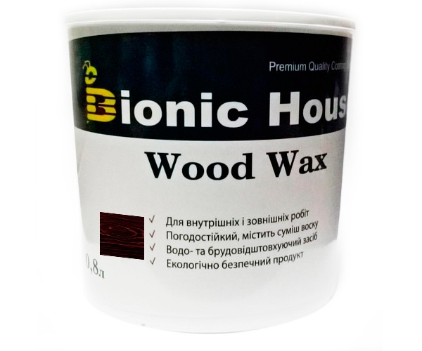 Краска для дерева WOOD WAX Bionic-House 0,8л Розовое Дерево
