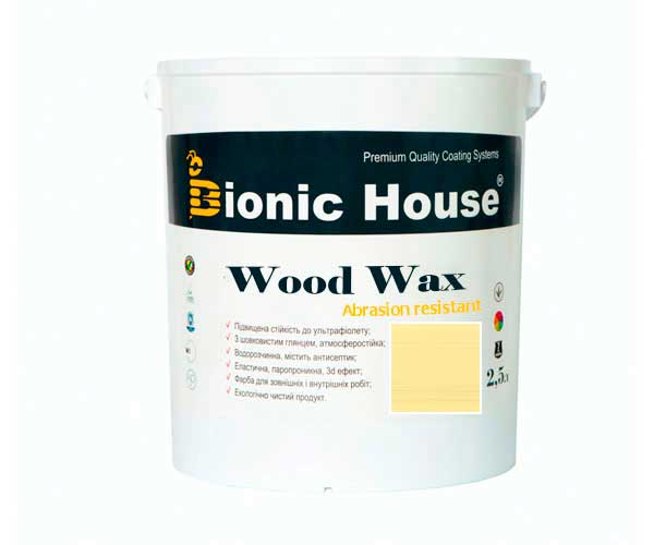 Краска для дерева WOOD WAX Bionic-House 2,5л Медовый