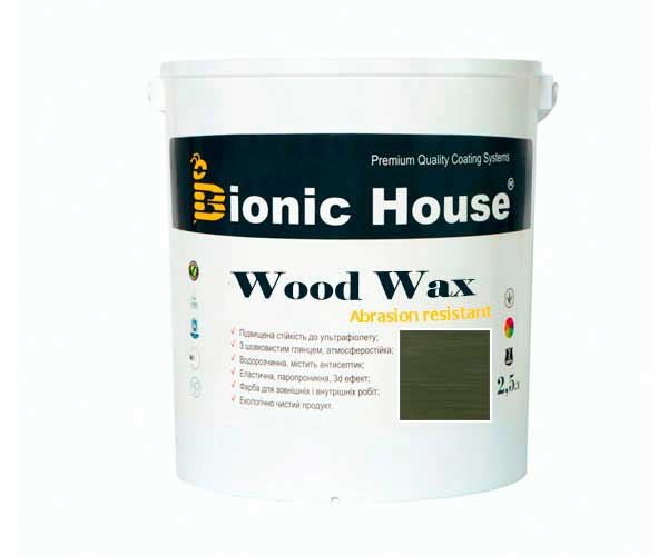 Краска для дерева WOOD WAX Bionic-House 2,5л Мирта