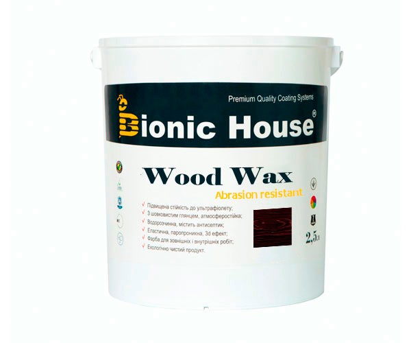 Краска для дерева WOOD WAX Bionic-House 2,5л Розовое Дерево