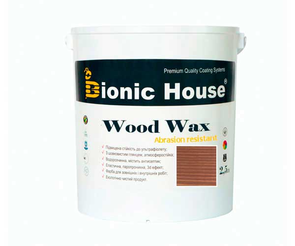 Краска для дерева WOOD WAX Bionic-House 2,5л Сандал
