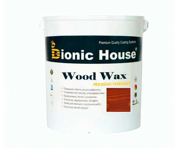 Краска для дерева WOOD WAX Bionic-House 2,5л Тик